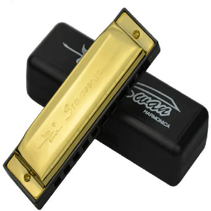 10-Holes Harmonica for Children, Harmonica With 10 Holes, Harmonica, C-Key Mouth, Musical Instrument, for Music