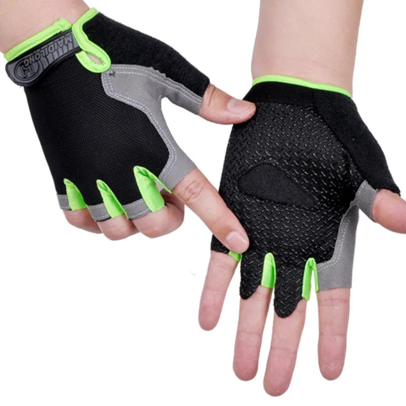 Gym Dumbbell Gloves Men Women Weightlifting Fitness Sport Training Exercise Gloves Non Slip Breathable Half Finger Cycling Glove