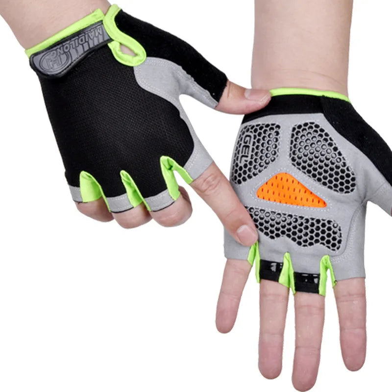 Gym Dumbbell Gloves Men Women Weightlifting Fitness Sport Training Exercise Gloves Non Slip Breathable Half Finger Cycling Glove