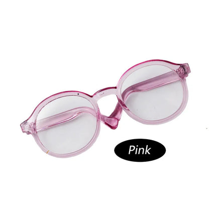 6.5cm 9cm Transparent Plastic Glasses for 1/8 1/6 1/3 1/4 BJD for Labubu MSD SD Plush for EXO Doll Sunglasses