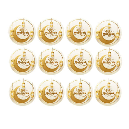 60Pcs Ramadan Kareem Eid Al-Fitr Decorative Stickers Blessed Eid Mubarak Muslim Religion Festival Decor Food Gift Bag Sealing