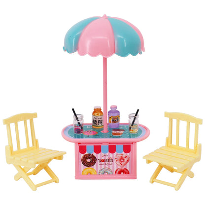 Barbies Doll House Furniture Bed Table Chair Plastics Cleaning Tools for 11.8inch Barbies Accessories Mini Furniture Model Gifts