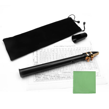 Black Mini Pocket Saxophone Portable Little Sax With Black Carrying Bag Woodwind Instrument Musical Instruments Accessories