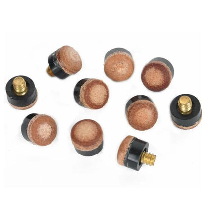 5/10Pcs Screw in Cue Tips Snooker Pool Billards Tip Head Replacement Parts Economic Pool Table Club Snooker Cue Accessories