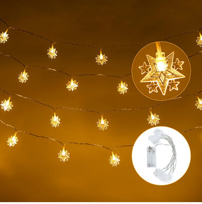 Moon Star Eid Mubarak String Light 2023 Ramadan Decoration for Home Ramadan Kareem Islam Muslim Party Decor Eid Al Adha Gifts