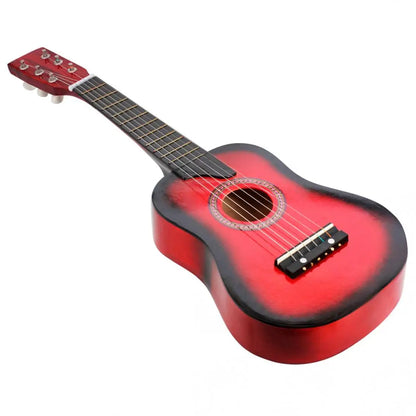25 Inch Basswood Toy Acoustic Guitar Musical Instruments for Beginners Toy Gift With Pick Strings