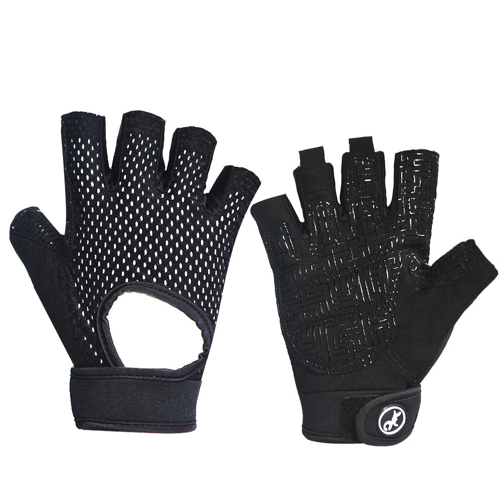 MOREOK Gym Gloves Beathable Full Palm Protect Fitness Training Workout Gloves Anti-Slip Weight Lifting Gloves Exercise Glove Men