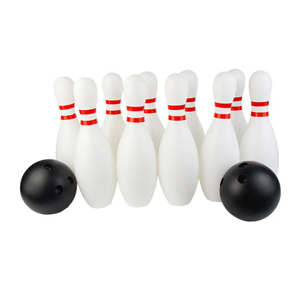 Kids Bowling Set Educational Backyard Activities 10 Bowling Pin and 2 Balls