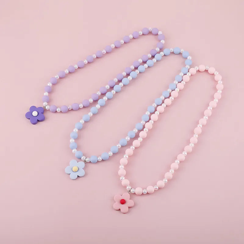 Makersland Cute Princess Children Charm Beads Necklace Kids Pendant Necklace for Baby Girl Jewelry Gifts Christmas Presents 2020