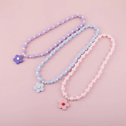 Makersland Cute Princess Children Charm Beads Necklace Kids Pendant Necklace for Baby Girl Jewelry Gifts Christmas Presents 2020