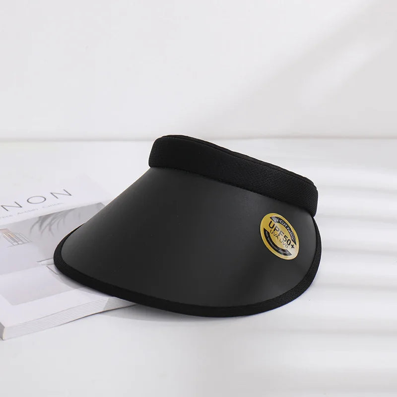 Adult Child Woman's Sun Visor Hats Female Bowknot Visor Caps Hand Made DIY Straw Summer Cap Casual Empty Top Hat Beach