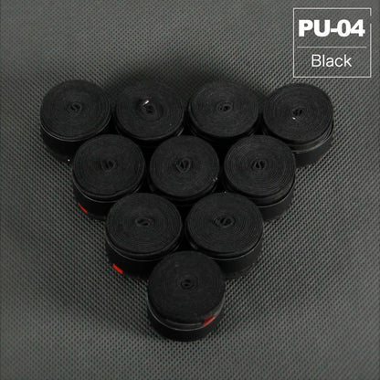QUESHARK 10 Pcs Coated Anti-Slip Breathable Tennis Racket Sweat Bands Tapes Fishing Rods Badminton Racket Over Grip Wrap Tapes