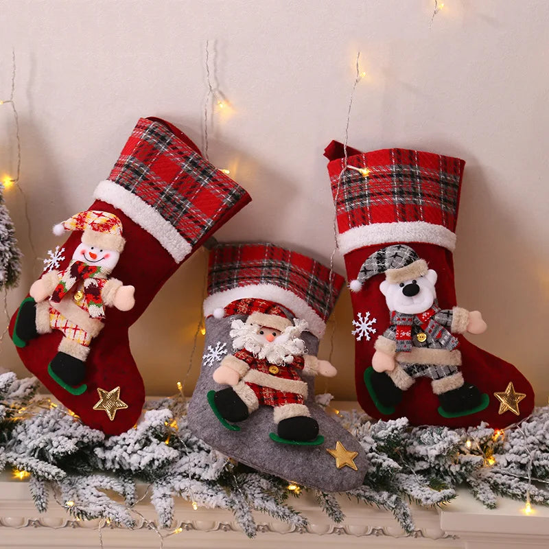 Personalized Christmas Stockings Custom Name Stocking Family Stockings Christmas Gift Christmas Red Stocking Christmas Ornament