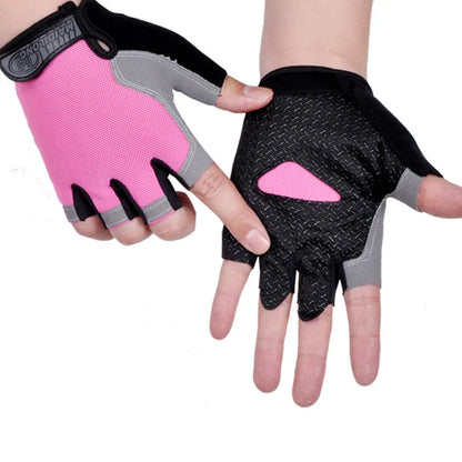 Gym Dumbbell Gloves Men Women Weightlifting Fitness Sport Training Exercise Gloves Non Slip Breathable Half Finger Cycling Glove