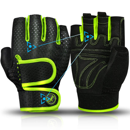 MOREOK Gym Gloves Non-Slip 3MM Pads Pull Up Power Training Weight Lifting Gloves Kettlebell Workout Exercise Fitness Gloves Men