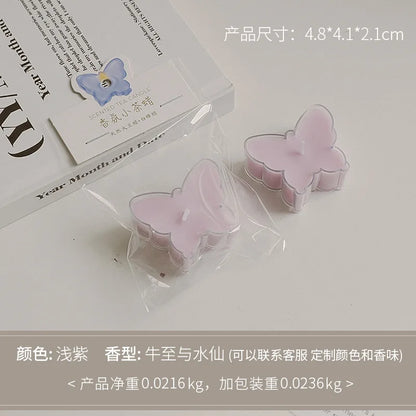 1pc Butterfly Christmas Tree Shape Scented Candles Home Fragrance Candle Aromatherapy Candles for Photo Prop Birthday Home Decor