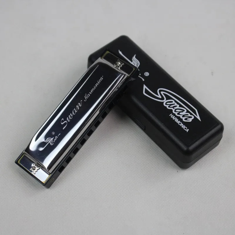 10-Holes Harmonica for Children, Harmonica With 10 Holes, Harmonica, C-Key Mouth, Musical Instrument, for Music