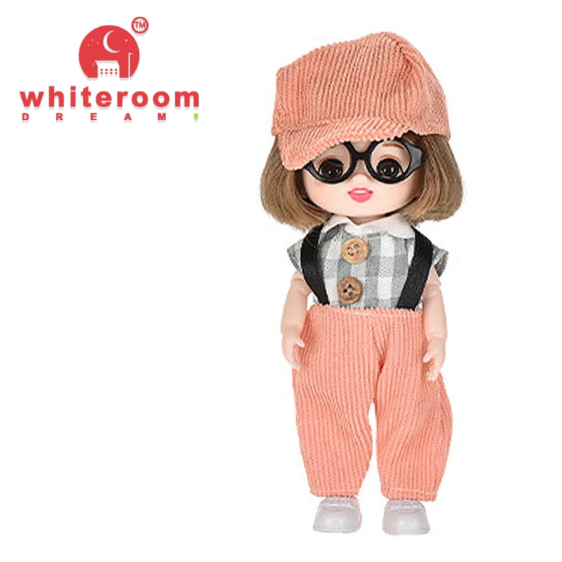 Doll for Girl Baby Doll Toys Children Kid Boy Toy PC Lover Holiday Gift Full Set Bjd 1/12 Mini Dolls Baby Clothes Dress Up