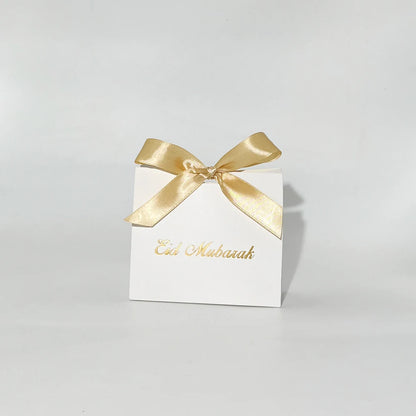 Eid Mubarak Gift Box Bag  Candy Cookie Box Eid Mubarak Decoration Set 2023 Muslim Lslamic Party Favor Supplies