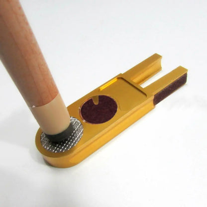 Multi-Functional U-Shape Billiards Pool Cue Tip Trimmer Repair Tool Indoor Entertainment Snooker Accessory