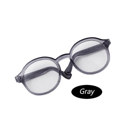 6.5cm 9cm Transparent Plastic Glasses for 1/8 1/6 1/3 1/4 BJD for Labubu MSD SD Plush for EXO Doll Sunglasses
