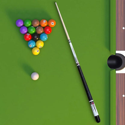 Pool Cue Stick Billiard Pool Stick Full Size 57" 13mm Tip Detachable Trendy