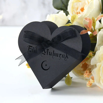 10pcs Eid Mubarak Candy Box Ramadan Kareem Favors Gift Packaging Bags Decor Home Islamic Muslim Event Party Eid Al-Fitr Decor 7