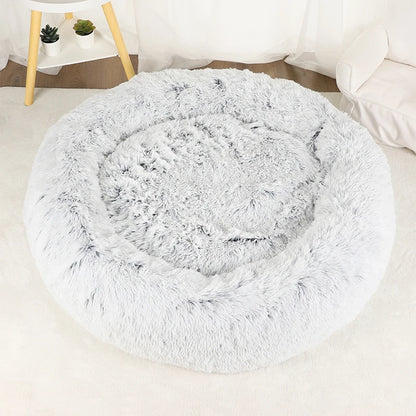 Cats Bed House Donut Round Sofa Supplies Winter Pet Accessories Warm Products Cushions Basket Kitten Mat for Cat Dog Beds