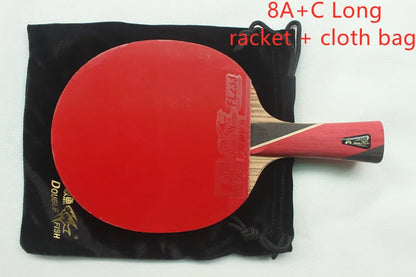 Original Double Fish 7A+C Table Tennis Rackets 8A+C 8 STARS Finished Product Table Tennis Racquet