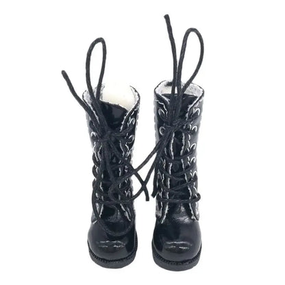 Tilda 3.2cm Doll Boots for Blythe Doll Toy,1/6 Mini Leather Dolls Shoes for Blyth Azone BJD,Casual Puppet Shoes Accessories