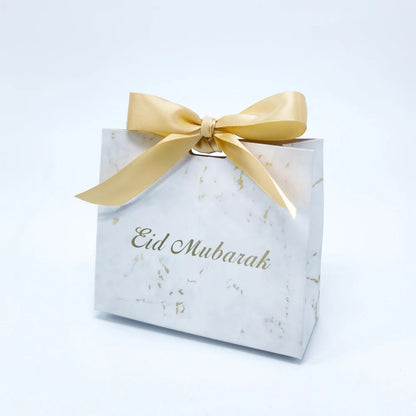 Eid Mubarak Gift Box Bag  Candy Cookie Box Eid Mubarak Decoration Set 2023 Muslim Lslamic Party Favor Supplies