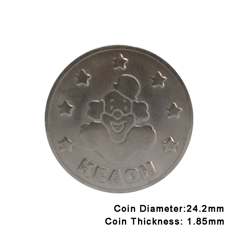 100pcs Arcade Game Coin Token Stainless Steel Coin Tokens Custom Tokens for Arcade MAME JAMMA Amusement Cabinet Vending Machines