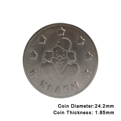 100pcs Arcade Game Coin Token Stainless Steel Coin Tokens Custom Tokens for Arcade MAME JAMMA Amusement Cabinet Vending Machines