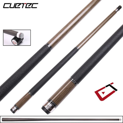 CUETEC 58" Cynergy Truewood II Walnut / Ebony Carbon FIber Energy Billiard Pool Cue Stick 12.5mm