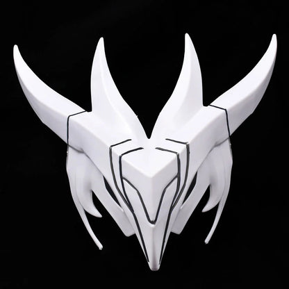 Game LOLS Heartsteel Yone Cosplay Props Mask Men Women Halloween Party Carnival Roleplay Accessories Resin Mask With LED Light