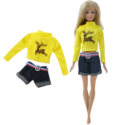 BJDBUS Doll Dress Newest Handmade Party High Quality Accessories Clothes for Barbie Doll Cloth Baby Girl Gift Toy Pants Skirt