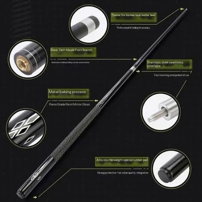 Predator Cue Stick Carbon Tako Billiard-1/2 Split 13mm Big Tip Billiards Free Predator Bucket