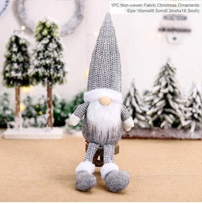 QIFU Christmas Doll Ornaments 2024 Merry Christams Decor for Home Cristmas Decor Xmas Gifts Happy New Year 2025 Navidad Noel