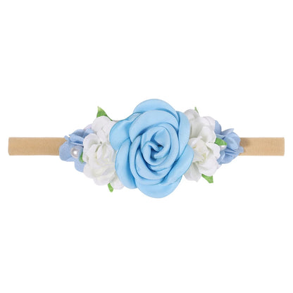 1Pcs Baby Girl Headband Cute Flower Elastic Hair Band Newborn Head Toddler Headband Headwear Kids Accessories Christmas Gifts