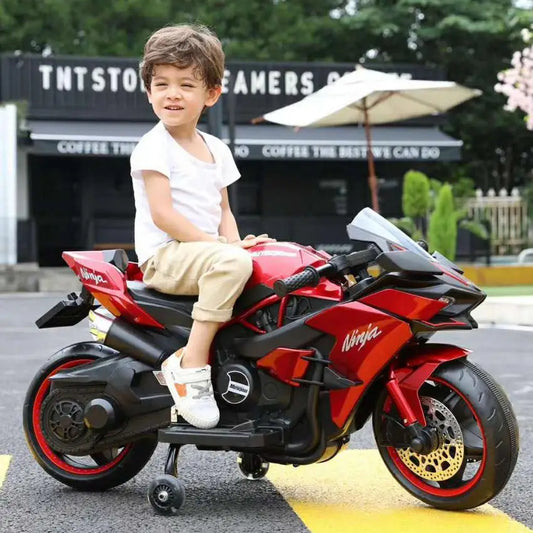 1.1M Long Children Electric Two Wheeled Rechargeable Drive Motorcycle for 3-9 Years Kids Ride On