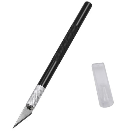 1 Set Precision Hobby Knife Metal Handle With Blades for Arts Wood Carving Tools Crafts Phone PCB Repair Multi DIY Hand Tools