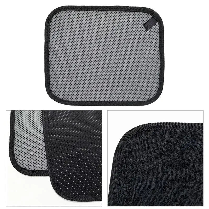 Microfiber Bowling Cleaning Towel Microfiber Bowling Shammy Pad With EZ Grip Non-Slip Bowling Ball Shammy Pad for Cleaning