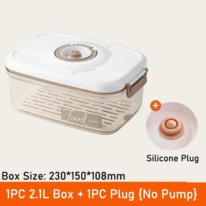Vacuum Food Storage Box Fresh-Keeping Canister Sealed Storage Container Large Capacity Food Dispenser  Kitchen Storage Box