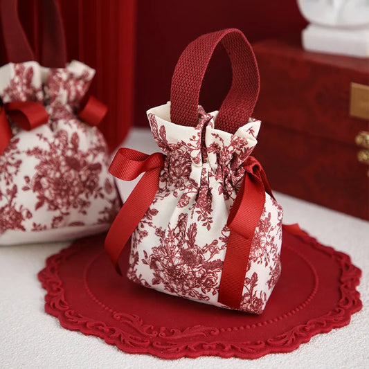 10pcs Wholesale Mixed Package Eid Gift Canvas Bag Candy Gift Bag Muslim Islamic Holiday Party Candy Gift Box Children's Gift