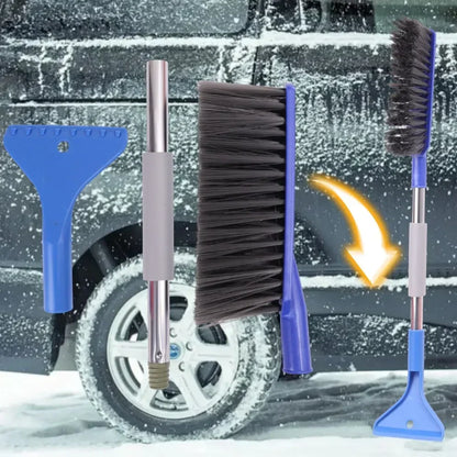 Car Snow Shovel 2-In-1 Multi Functional Removable Car Windshield Window Sweeping Snow Tools Defrosting Shovel De Icing Artifact