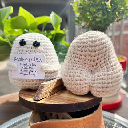 Pure Hand-Woven Positive Energy Lovely Potato Doll New Product Handmade Potato Home Room Decoration Christmas Gift