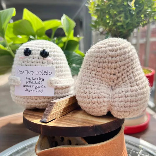 Pure Hand-Woven Positive Energy Lovely Potato Doll New Product Handmade Potato Home Room Decoration Christmas Gift