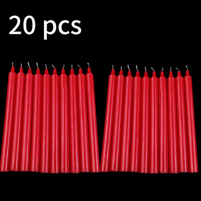 20/10pcs Unscented Mini Taper Candle, for Casting Chimes, Rituals, Spells, Wax Play & More,ChristmasDecor Dinner Candles Wedding