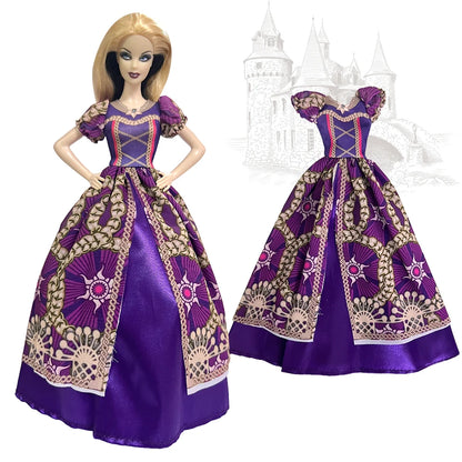 NK 1 Pcs 30CM Princess Wedding Dress Noble Party Gown for Barbie Doll Accessories Fashion Clothes Gift for Girl' 1/6 Doll Toy JJ