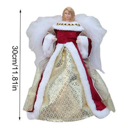 Christmas Angel Dolls Christmas Tree Top Angel Ornaments Xmas Treetop Figurine Navidad New Year Decoration Christmas Gifts